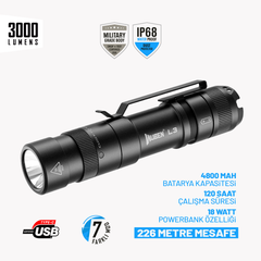 Wuben L3 3000 Lümen/226m