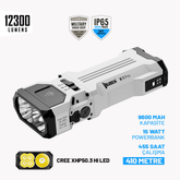 Wuben X1 Pro 12300 Lümen/9600mAh Powerbank/410m EDC El Feneri